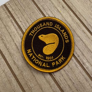 Thousand Island National Park Embroidered Patch |Iron-on|Sew-on Badge| Canadian Travel Patches | Backpacking, Hiking and exploring | Canada