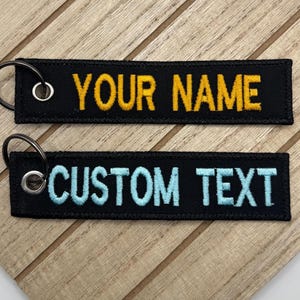 Puerto Rico Flag Fabric Keychain – Embroidered, Cute Motorcycle Or Car Key Ring