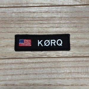Personalized Amateur Ham Radio Embroidered Nametag with your callsign, USA | Canada , Perfect for gear or go bags | Iron On or Hook & Loop image 7