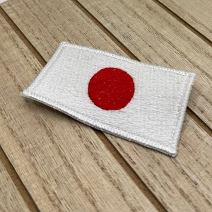 Japan Flag Embroidered Patch for Bags, Uniforms, Hats, Hoodies, Japanese Flag