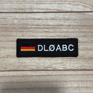 Personalized Amateur Ham Radio Embroidered Nametag with your callsign, USA | Canada , Perfect for gear or go bags | Iron On or Hook & Loop image 13