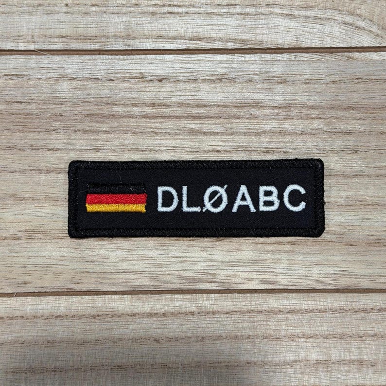 Personalized Amateur Ham Radio Embroidered Nametag with your callsign, USA | Canada , Perfect for gear or go bags | Iron On or Hook & Loop image 13