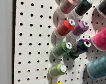 Pegboard Thread Spool Holder 500m/1000m for 1/4&quot; (5-6mm) pegboard hole size - Sewing Knitting and Embroidery Supplies Storage Set of 5 or 10