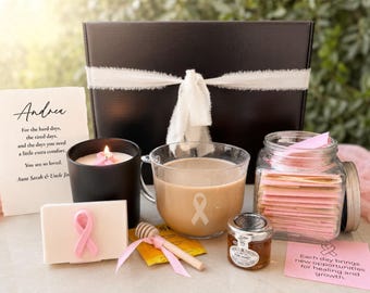 Breast Cancer Care Package For Her, Chemo Care Package, Get Well Gift Basket, Mastectomy Gifts, Hug In A Box Self Care Gift Box for Her