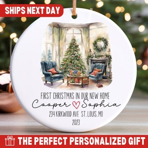 Our First Home Ornament, First Christmas In New Home Ornament, Housewarming Gift First Home, Housewarming Gifts New Home, First Home Gift