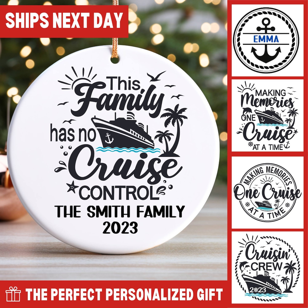 Cruise Ornament, Disney Cruise Ornament, Alaska Cruise Ornament, Cruise