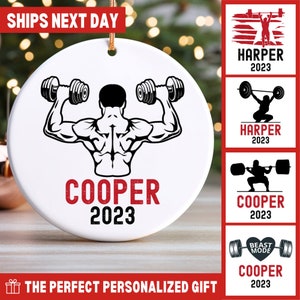  Weight Lifting Ornament Personalized Fitness Christmas  Ornaments 2023 Personal Trainer Gifts for Him, Workout Ornament, Gym  Ornament, Fitness Gifts for Men, Barbell Ornament, Teacher Gym Gifts for  Him : Home 
