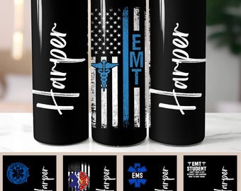 EMT Gifts, EMT Paramedic Firefighter Gift, EMS Tumbler, Ems Tumbler, Personalized Emt Star of Life, Ems Appreciation, Ems Week, Ems Customs