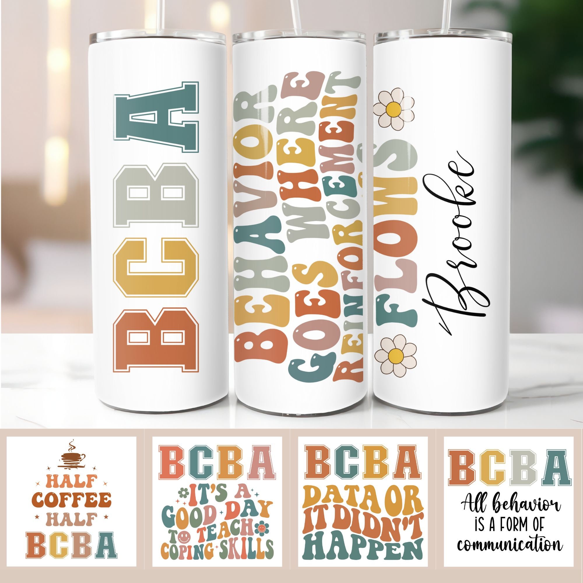 Board Certified Behavior Analyst, BCBA, BCBA Fuel, Iced Coffee Lovers, BCBA  gifts, Starbucks Cup, bcaba