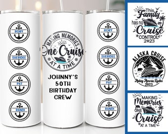 Personalized Group Cruise Tumbler Custom Cruise Travel Cup Family Vacation Travel Mug with Names Cruise Mug Cruise Squad 20oz Skinny Tumbler