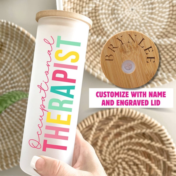 Occupational Therapy Gifts Tumbler, Personalized Pediatric Occupational Therapy,  OT Gifts, Occupational Therapist, Latina Therapist OT Gift