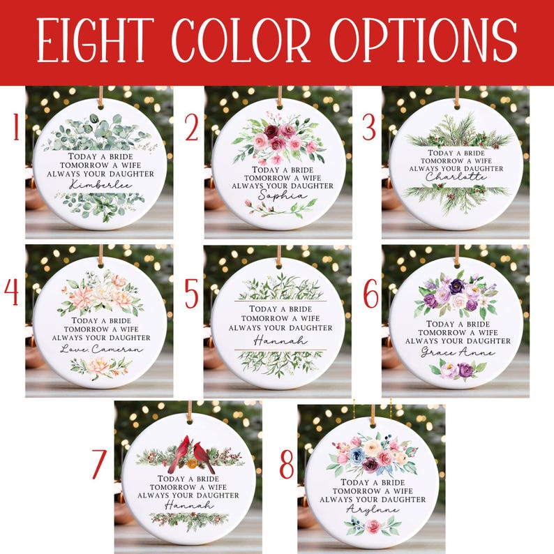 Mother of the Bride Gift From Daughter, Bridal Shower Gift for Parents