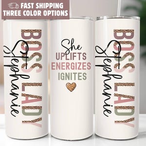 Boss Lady Tumbler Cup, Lady Boss Gift, Boss Babe Female Boss Appreciation, Boss Gift for Women Small Business Owner, Girl Boss Manager Gift