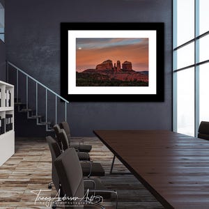 Sedona Sunrise Print: Cathedral Rock, Arizona Desert Photography