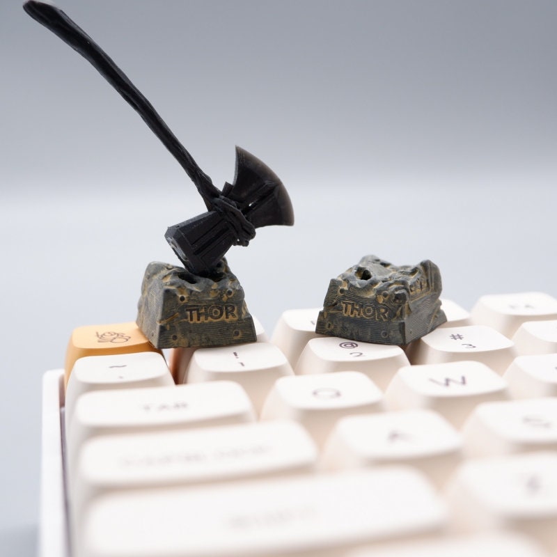 Thor Axe Stormbreaker Keycap Thor Hammer Custom Resin Keycap Etsy