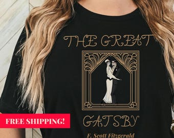 The Great Gatsby Shirt | F. Scott Fitzgerald | Art Deco Classic Books Cotton Tee