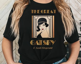 The Great Gatsby shirt | F. Scott Fitzgerald  Gift | Light Academia Tee | Bookish Present for Book Lover | Gift for Professors & Students