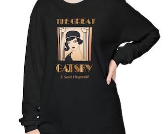 The Great Gatsby shirt Long Sleeve | F. Scott Fitzgerald Gift | Light Academia Tee | Bookish Present for Book Lover | Professor &  Student