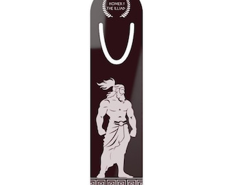 Greek Mythology Bookmark | The Iliad Homer | Greek God Zeus Metal Bookmark | Aluminum Page Marker