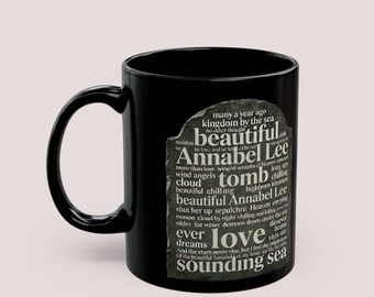 Edgar Allan Poe Mug | Annabel Lee Poem | Gothic Literature Gifts