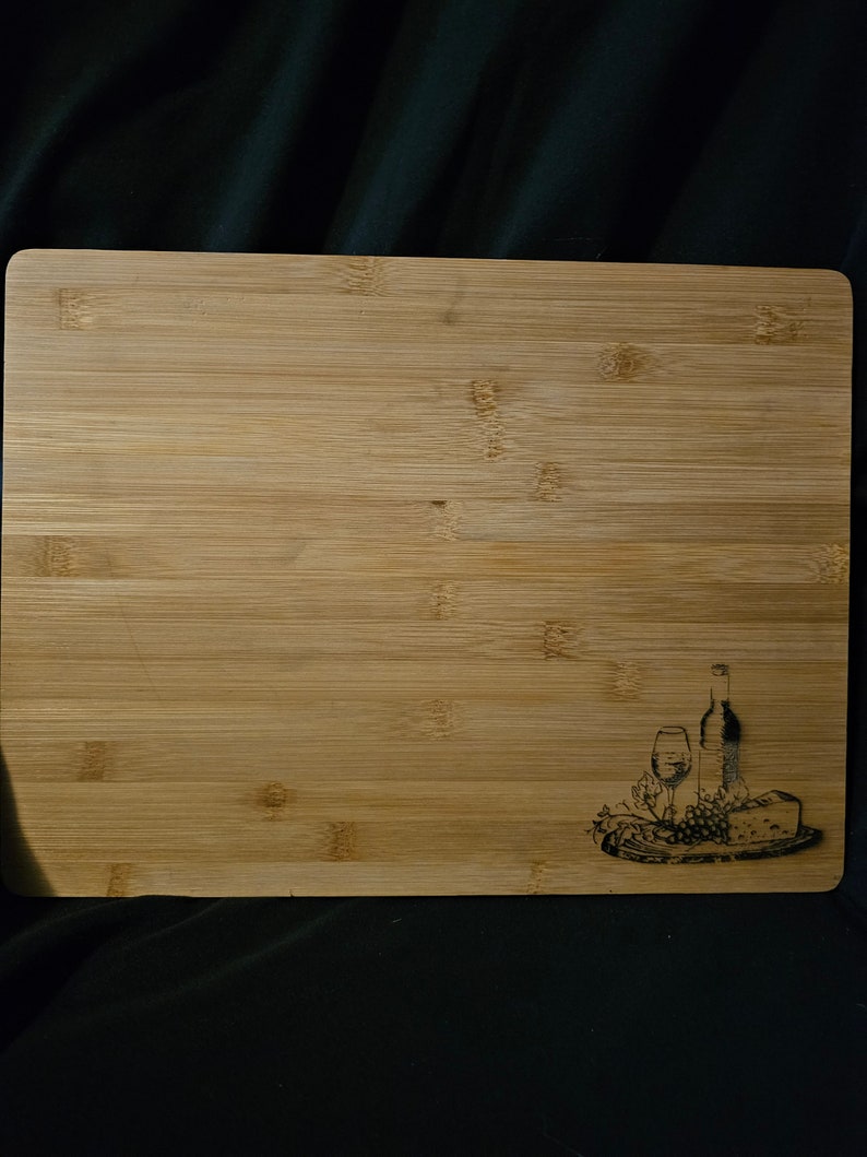 Laser Engraved Bamboo Cutting Boards Etsy