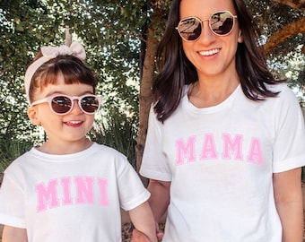 Mama und Mini Partnerlook Shirts, Mutter und Kind passende Shirts, Mama und ich Shirts, Mama und ich Outfits, Muttertaggeschenk Mama Tochter