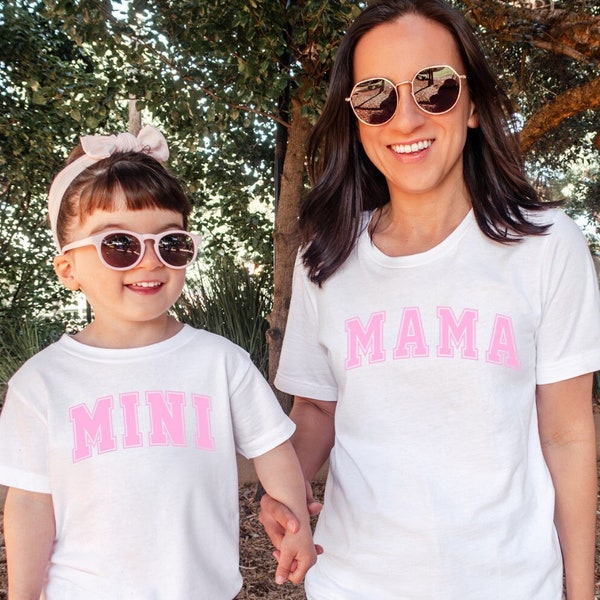 Mama und Mini Partnerlook Shirts, Mutter und Kind passende Shirts, Mama und ich Shirts, Mama und ich Outfits, Muttertaggeschenk Mama Tochter