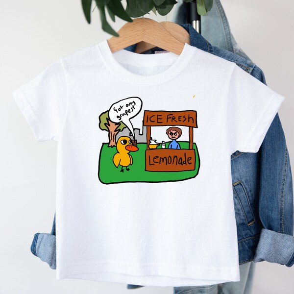 Kindershirt: Ente am Limonaden Stand, Meme Kindershirt, Millennials Eltern Geschenk, niedliches Enten Shirt Kinder, Farbige Kindershirts