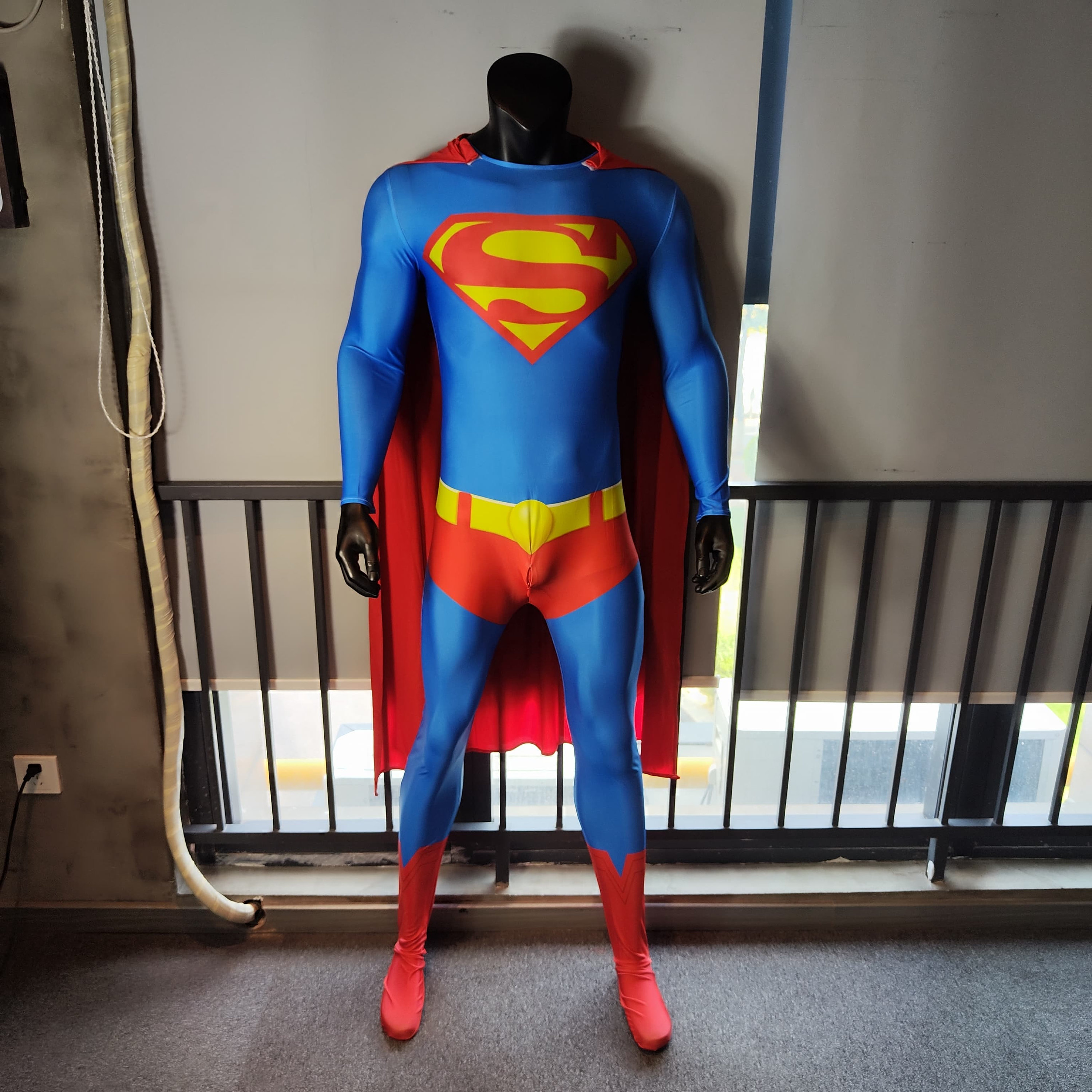 New 52 Superman Costume Cosplay Suit Bodysuit With Cloak for Adult Kids Etsy