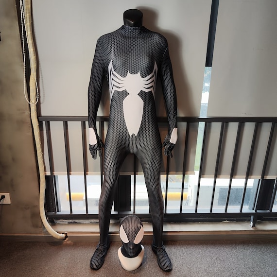 New Venom Costume Kids Suit Jumpsuit Boys Symbiote Spiderman