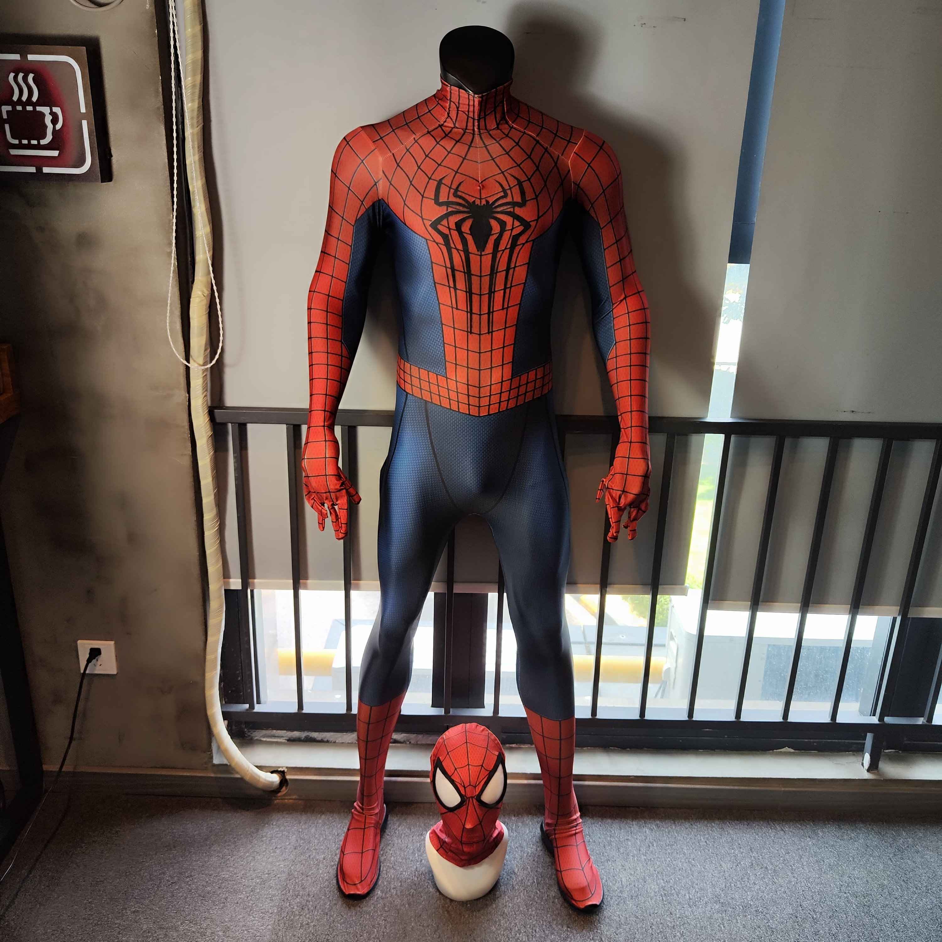Spider Costume in The Amazing Spider 2 with 3D Emblems