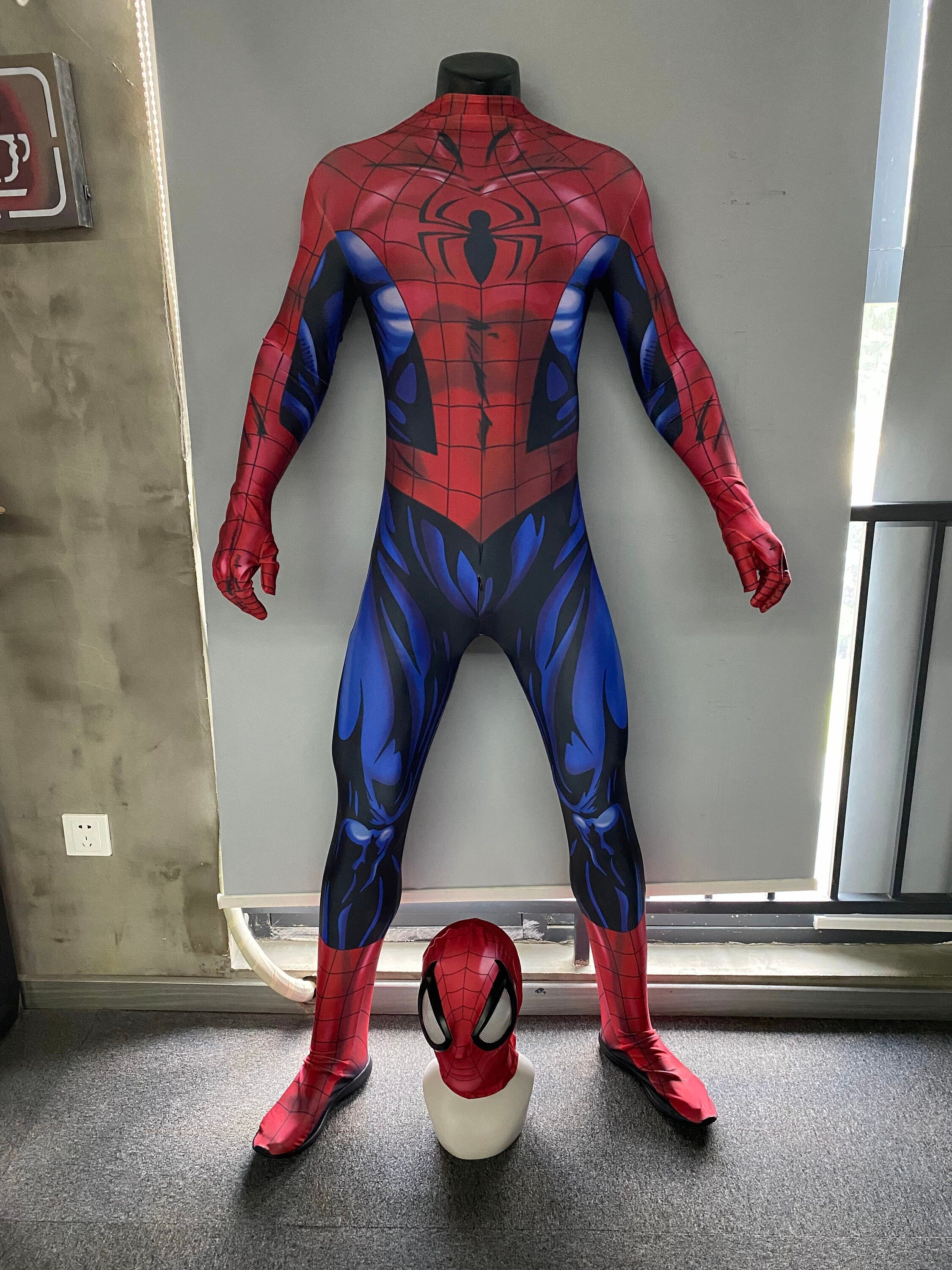 Ultimate Spider man Comic Bodysuit Costume Cosplay Peter Parker Suit