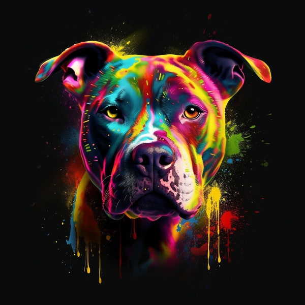 Tropfender Pitbull, Welpe Pitbull, Pitbull Rettung SVG, personalisierte Pitbull Aufkleber, Pitbull Hundegeschenke, Pitbull Geschenke, Pitbull Laptop Aufkleber,