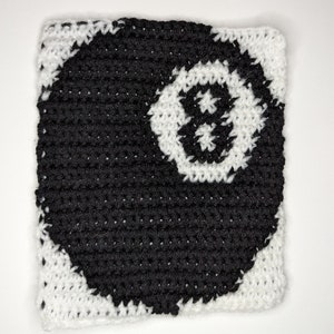 Crocheted 8-Ball Wall Hanging