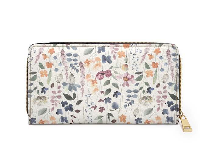 Floral Bounty Black Foldable Wallet