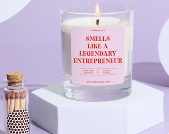 Geschenk für Unternehmer Duftkerze Boss Lady Geschenk für sie Spaß Andenken für neue Small Business Inhaber