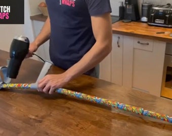 Comic book print crutch wrap