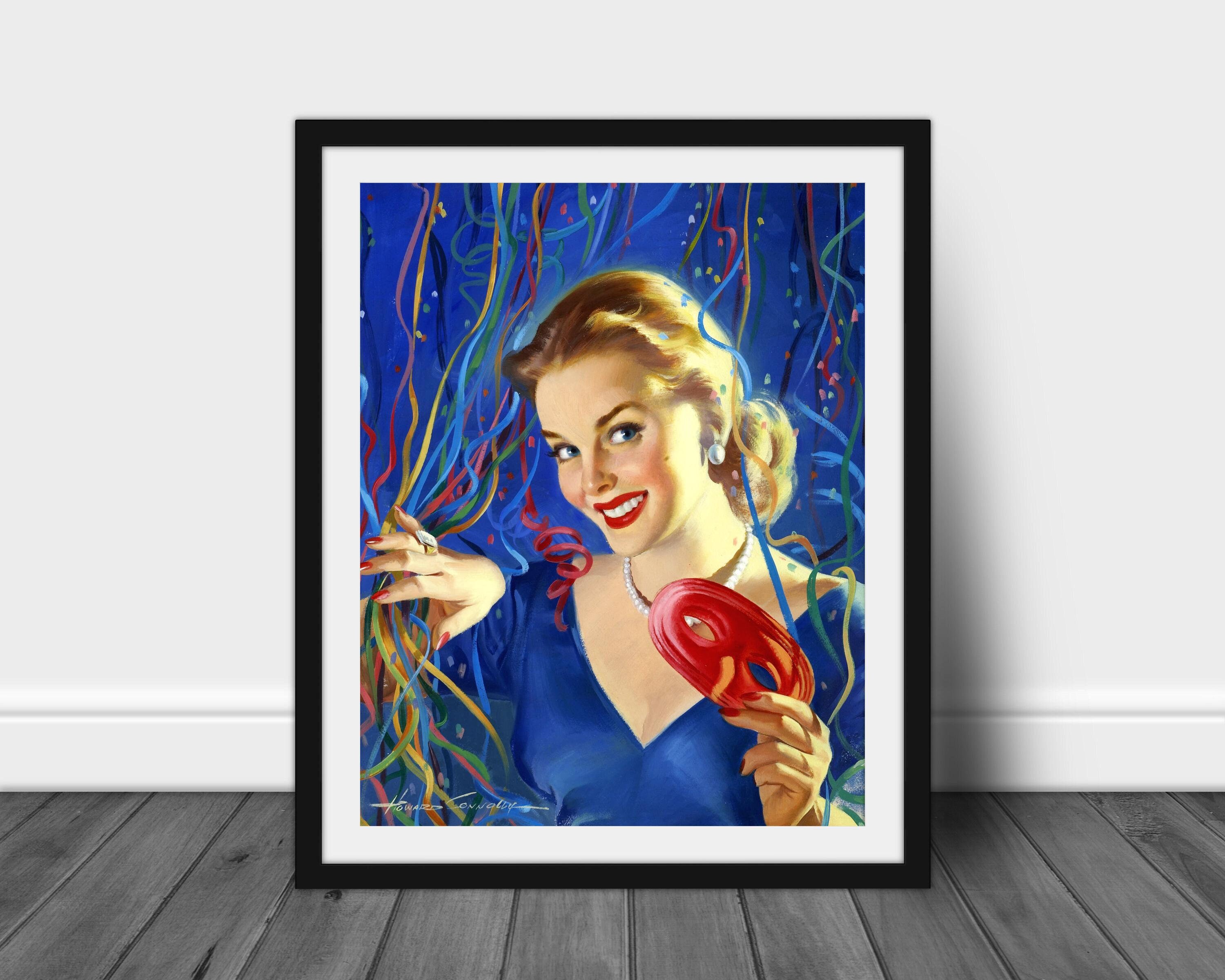 Set of 13 Howard Connolly Pin up Posters Vintage American Pin up Posters High Resolution Digital