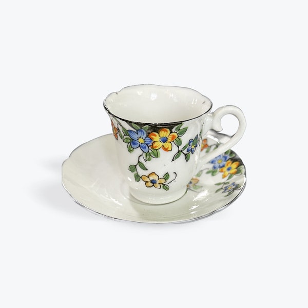 Vintage Demitasse Tea Cup and Saucer