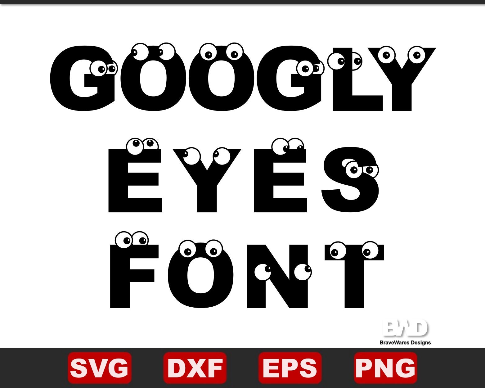 Large Googly Eyes 4cm 10 Pack