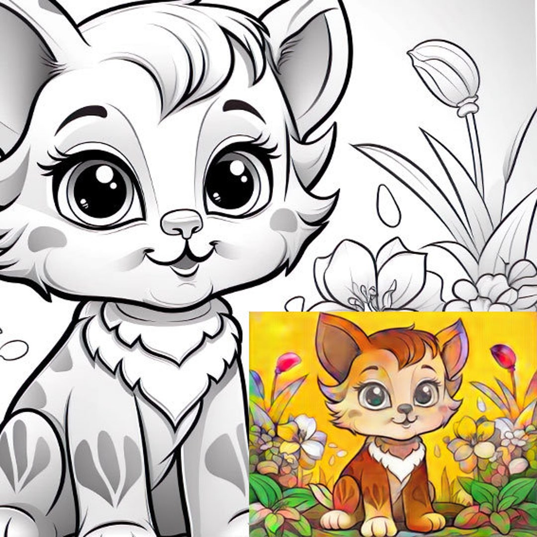 Coloring Pages for Kids, About 33 - Etsy