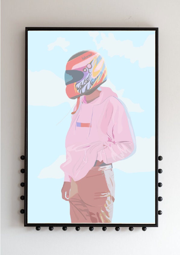 Arai Frank Ocean Race Car Helmet Frank Ocean Blond Motorcycle