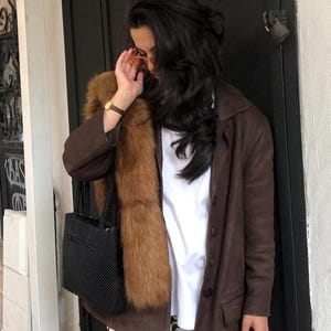 Vintage Leather Blazer jacket ( free shipping )