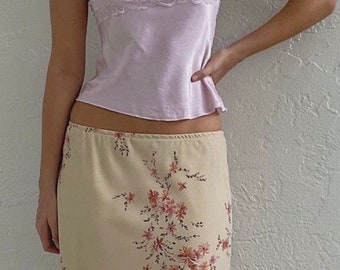 Jupe Balançoire Anna Rose Marron Géométrique - Femme Taille 10, Midi, Polyester