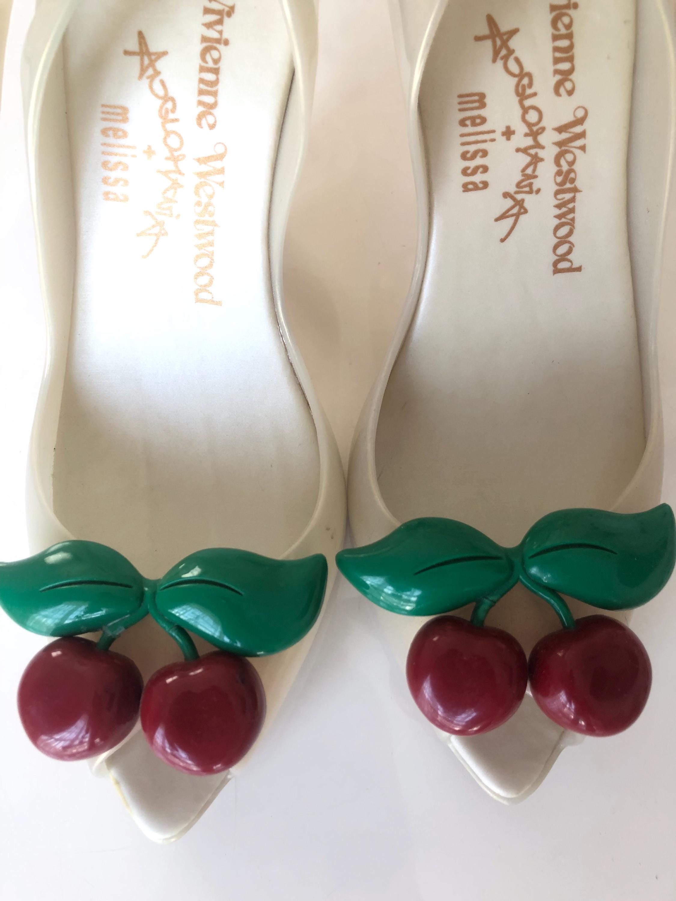 Vivienne Westwood Melissa (size Eu 38) Cherry Shoes Iconic - Etsy