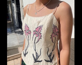 Y2K  Lolita corset ( with flower motif)
