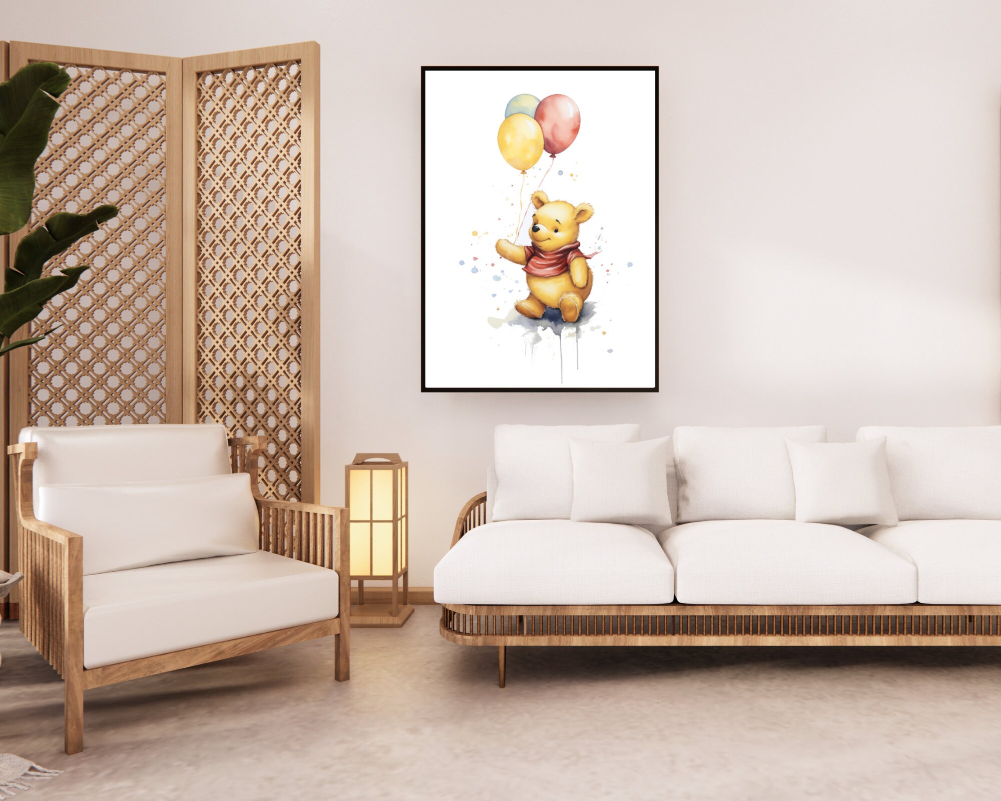 Watercolor Set Winnie the Pooh Nursery Winnie the Pooh Print - Etsy