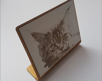 Curved Frame Laser Cut Template: Landscape Photo Display (Digital Download)