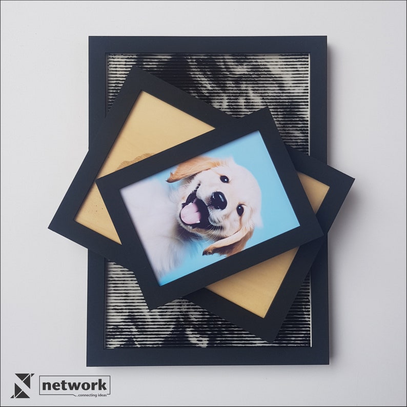 Photo Frame Set A4, A5, A6 Template for Laser Cut SVG AI DXF Glowforge ...
