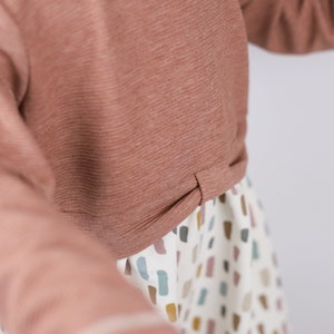 Girly Sweater Kleid/ Tunika Ripp Farbklekse Bild 10